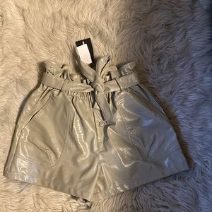 PU Leather Shorts